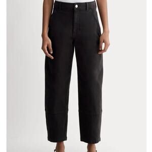Everlane The Utility Barrel Leg Pant in Black Size 14